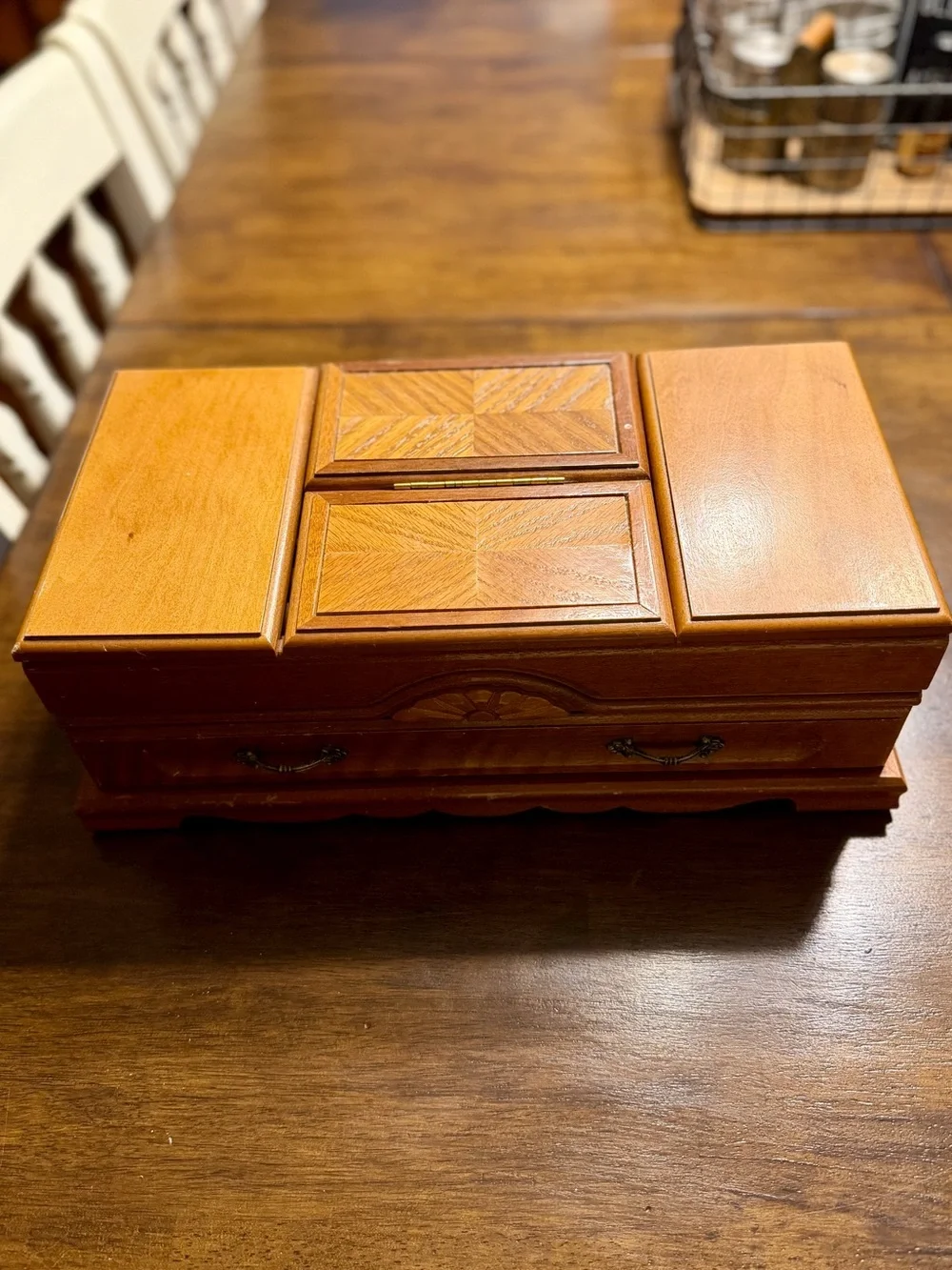 Wooden Jewelry Box Organizer